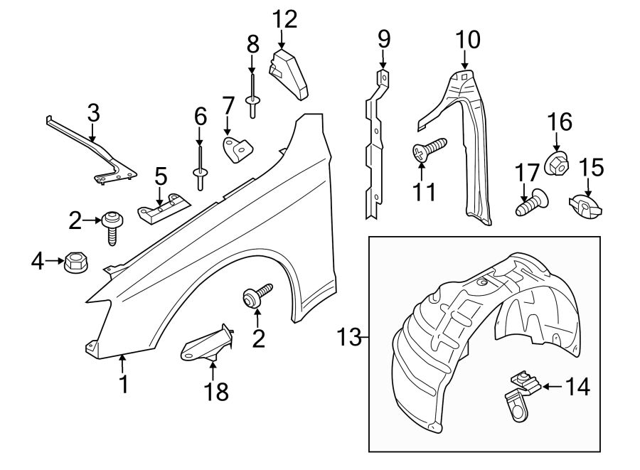 FENDER & COMPONENTS.