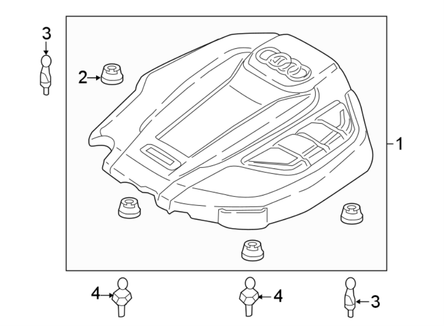 ENGINE / TRANSAXLE. ENGINE APPEARANCE COVER.