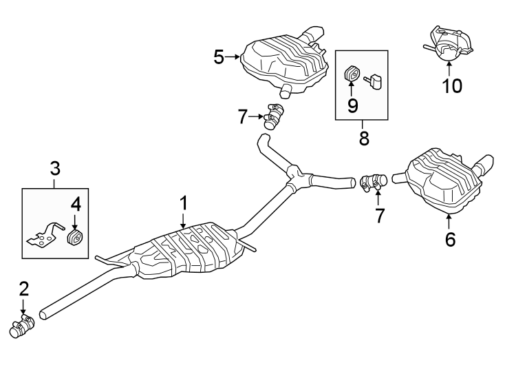 10Exhaust system. Exhaust components.https://images.simplepart.com/images/parts/motor/fullsize/1390364.png