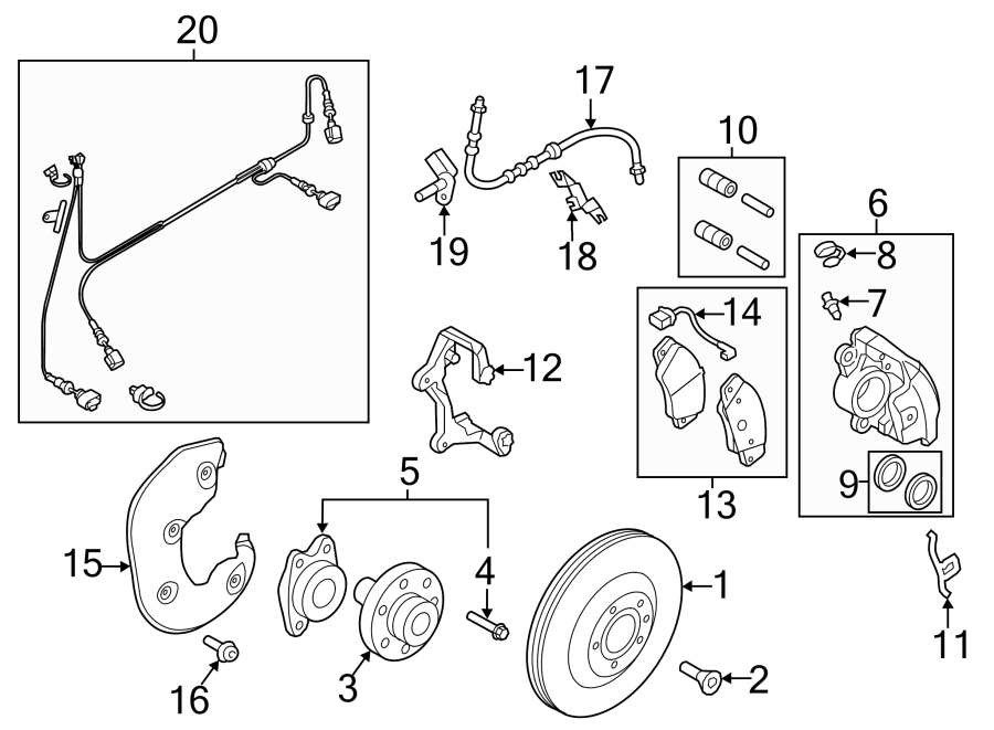 11FRONT SUSPENSION. BRAKE COMPONENTS.https://images.simplepart.com/images/parts/motor/fullsize/1390425.png