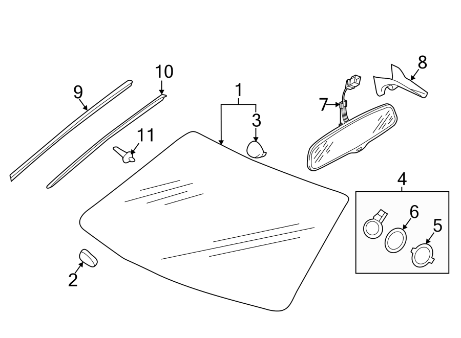 10WINDSHIELD. GLASS. REVEAL MOLDINGS.https://images.simplepart.com/images/parts/motor/fullsize/1390500.png