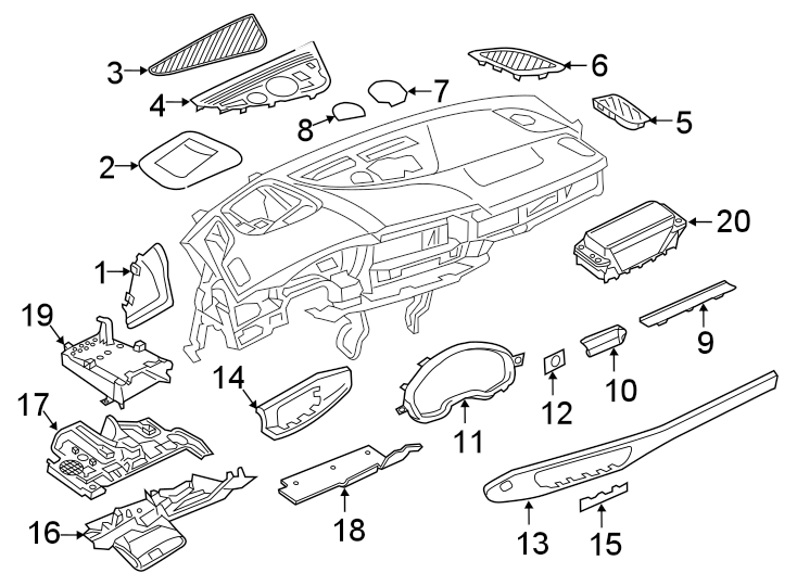 13Instrument panel components.https://images.simplepart.com/images/parts/motor/fullsize/1390533.png