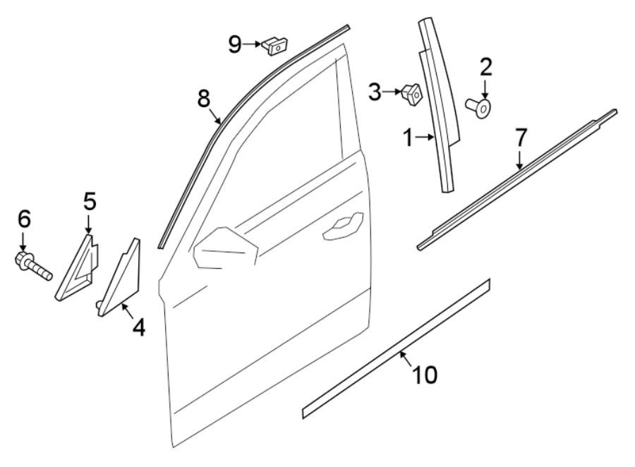 5FRONT DOOR. EXTERIOR TRIM.https://images.simplepart.com/images/parts/motor/fullsize/1390678.png