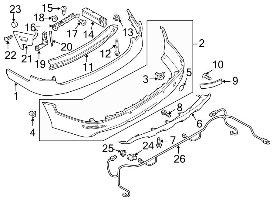 14REAR BUMPER. BUMPER & COMPONENTS.https://images.simplepart.com/images/parts/motor/fullsize/1390900.png