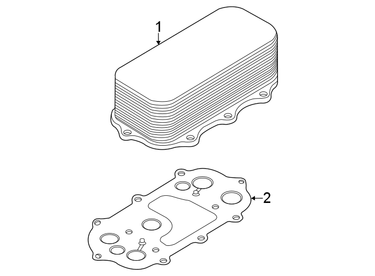 Engine oil cooler.