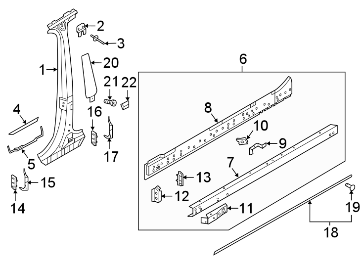 10PILLARS. ROCKER & FLOOR. CENTER PILLAR & ROCKER.https://images.simplepart.com/images/parts/motor/fullsize/1392610.png