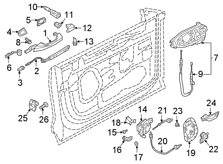 14FRONT DOOR. LOCK & HARDWARE.https://images.simplepart.com/images/parts/motor/fullsize/1392650.png