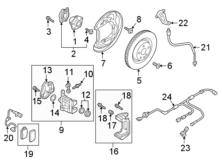 23Rear suspension. Brake components.https://images.simplepart.com/images/parts/motor/fullsize/1392740.png