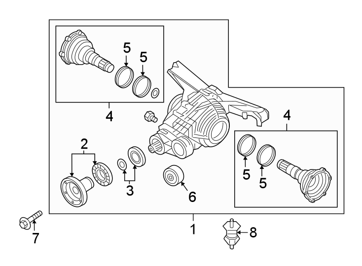 REAR SUSPENSION. AXLE & DIFFERENTIAL.