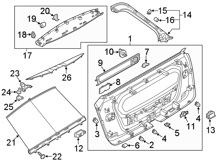 13LIFT GATE. INTERIOR TRIM.https://images.simplepart.com/images/parts/motor/fullsize/1392855.png