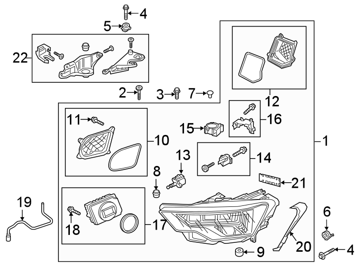 17Front lamps. Headlamp components.https://images.simplepart.com/images/parts/motor/fullsize/1394045.png