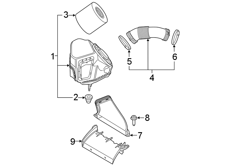 Engine / transaxle. Air intake.