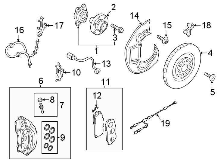 6Front suspension. Brake components.https://images.simplepart.com/images/parts/motor/fullsize/1394310.png