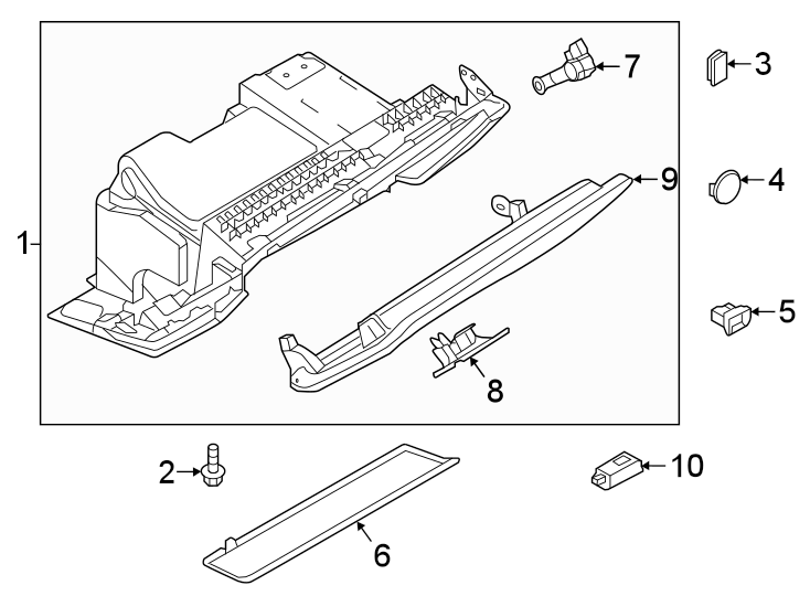 5Instrument panel. Glove box.https://images.simplepart.com/images/parts/motor/fullsize/1394435.png