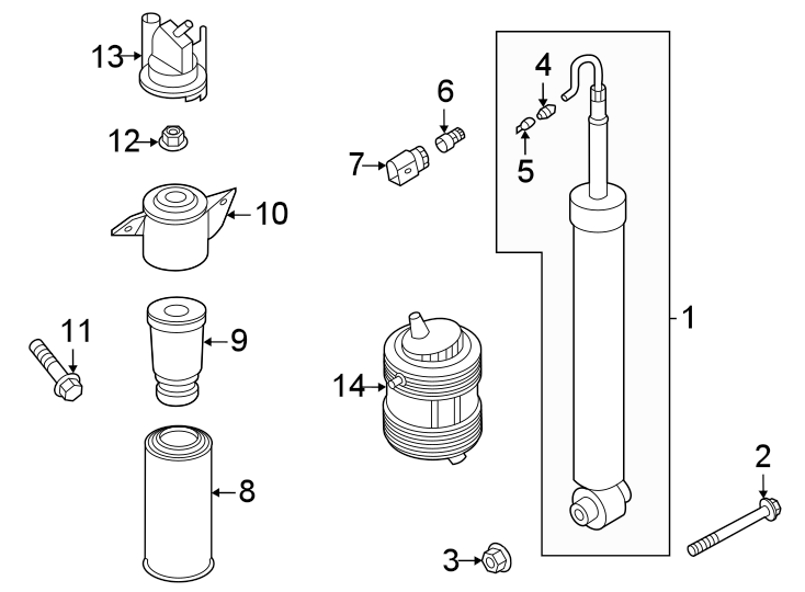 Rear suspension. Shocks & components.