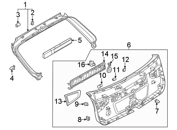 5Lift gate. Interior trim.https://images.simplepart.com/images/parts/motor/fullsize/1394815.png