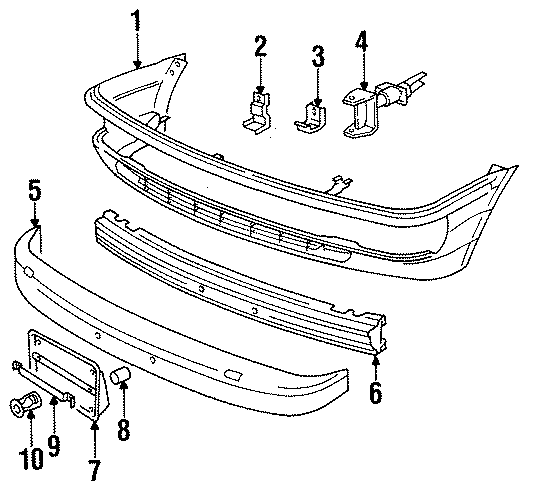 10FRONT BUMPER. BUMPER & COMPONENTS.https://images.simplepart.com/images/parts/motor/fullsize/1395010.png