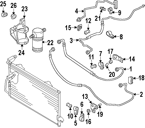 AIR CONDITIONER & HEATER. HOSES.