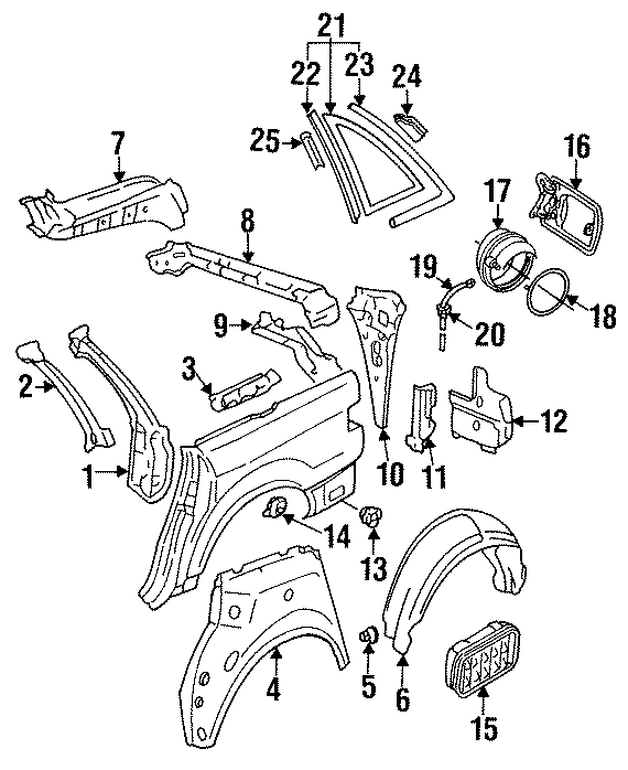 14QUARTER PANEL. GLASS. INNER COMPONENTS.https://images.simplepart.com/images/parts/motor/fullsize/1395540.png