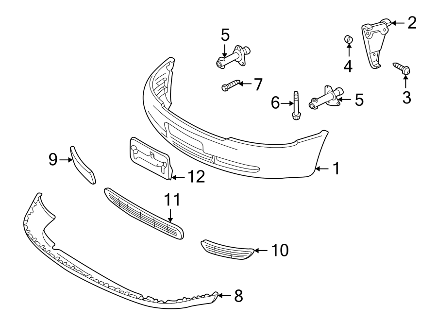 7FRONT BUMPER. BUMPER & COMPONENTS.https://images.simplepart.com/images/parts/motor/fullsize/1396010.png