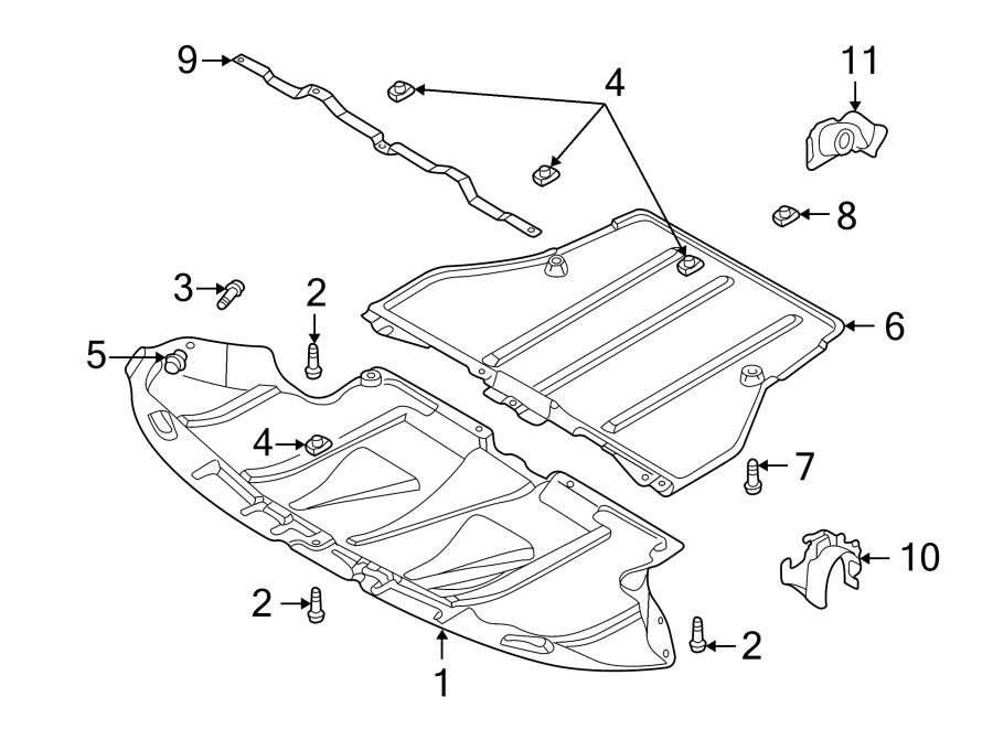 11RADIATOR SUPPORT. SPLASH SHIELDS.https://images.simplepart.com/images/parts/motor/fullsize/1396030.png