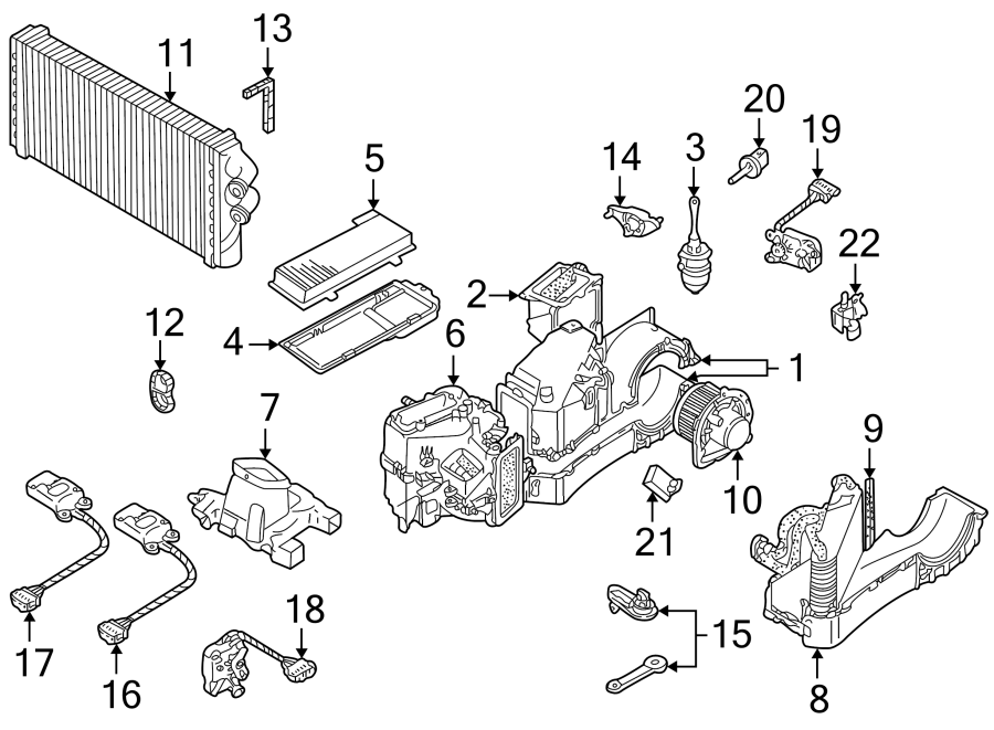 21AIR CONDITIONER & HEATER. EVAPORATOR & HEATER COMPONENTS.https://images.simplepart.com/images/parts/motor/fullsize/1396060.png