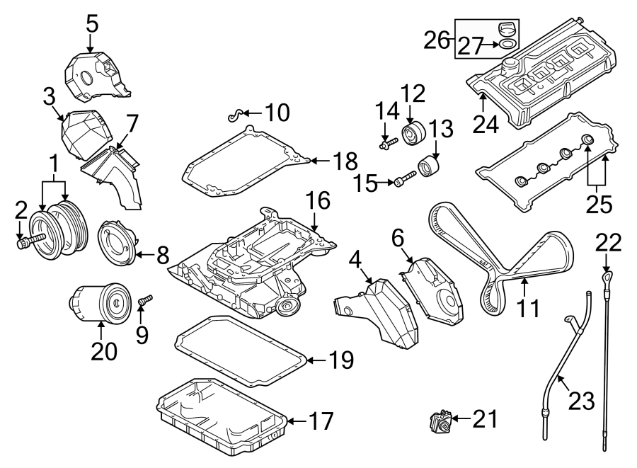 ENGINE / TRANSAXLE. ENGINE PARTS.