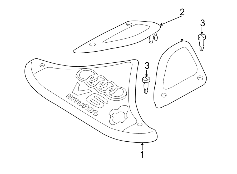 ENGINE / TRANSAXLE. ENGINE APPEARANCE COVER.