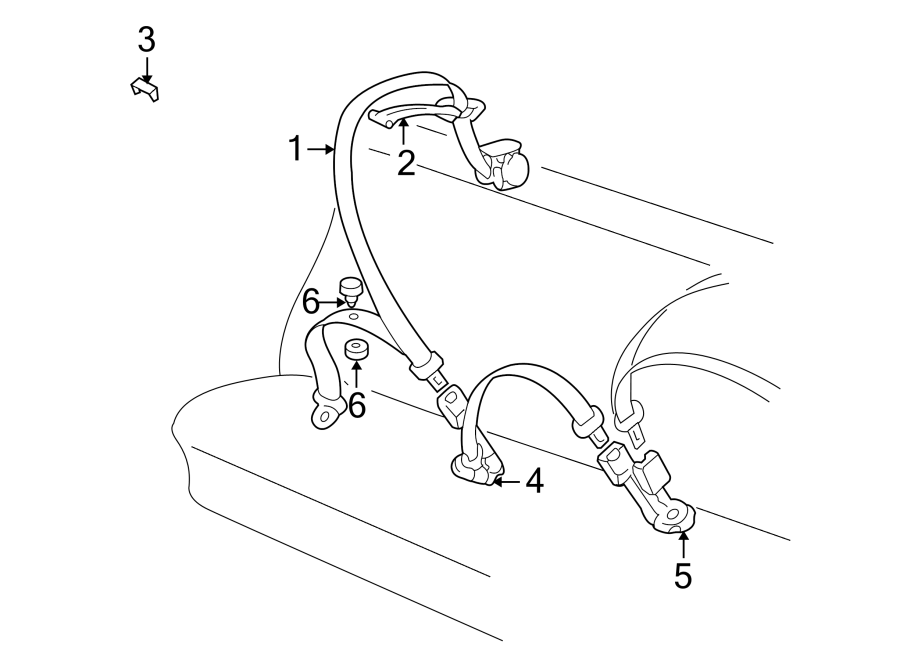 2RESTRAINT SYSTEMS. REAR SEAT BELTS.https://images.simplepart.com/images/parts/motor/fullsize/1396240.png