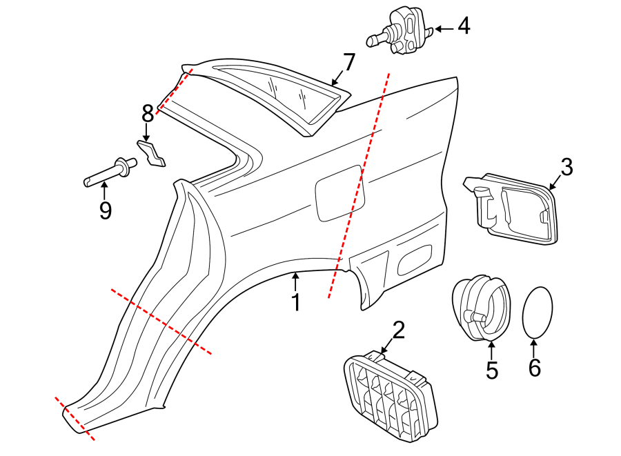 2GLASS. QUARTER PANEL & COMPONENTS.https://images.simplepart.com/images/parts/motor/fullsize/1396320.png