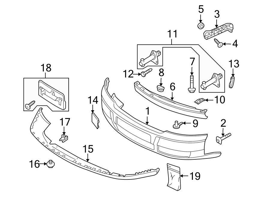 12FRONT BUMPER. BUMPER & COMPONENTS.https://images.simplepart.com/images/parts/motor/fullsize/1397005.png