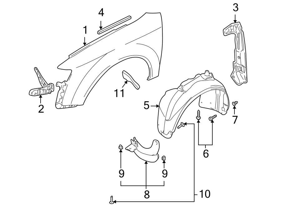 9FENDER & COMPONENTS.https://images.simplepart.com/images/parts/motor/fullsize/1397120.png