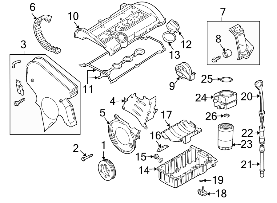 ENGINE / TRANSAXLE. ENGINE PARTS.