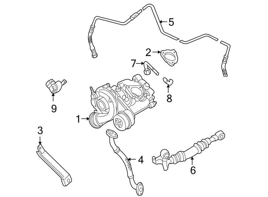 ENGINE / TRANSAXLE. TURBOCHARGER & COMPONENTS.