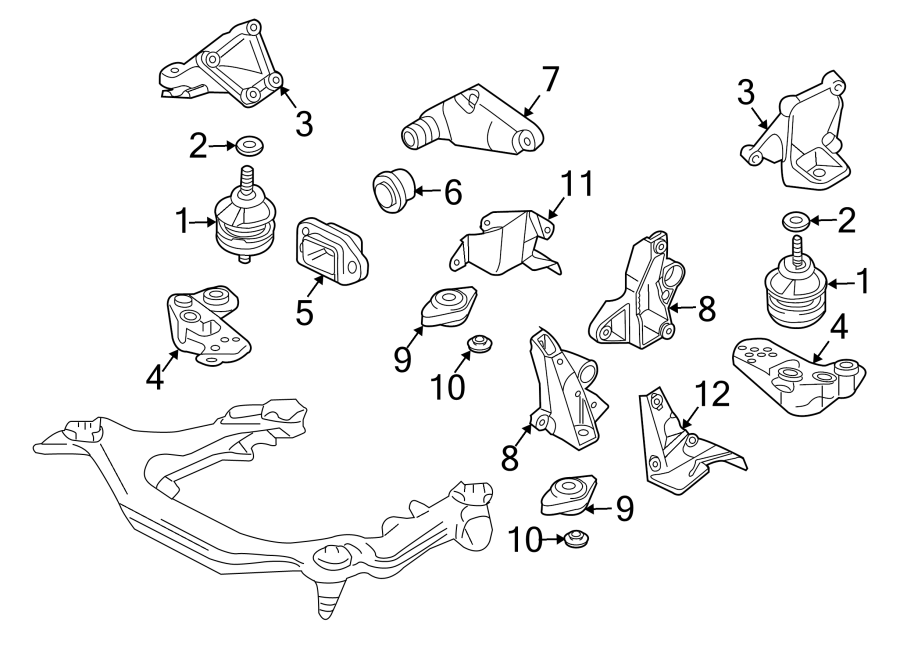 12ENGINE / TRANSAXLE. ENGINE & TRANS MOUNTING.https://images.simplepart.com/images/parts/motor/fullsize/1397260.png