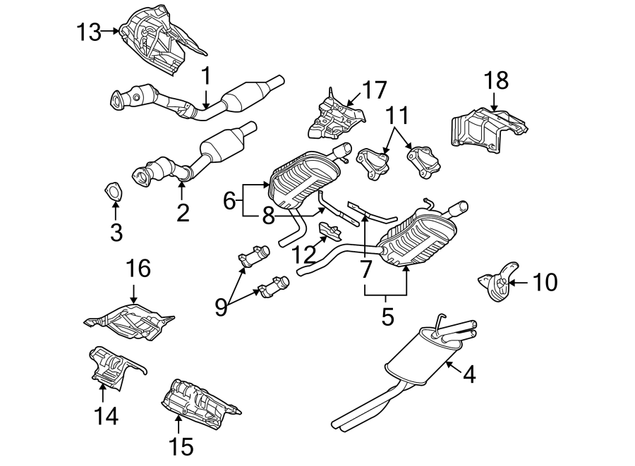 11EXHAUST SYSTEM. EXHAUST COMPONENTS.https://images.simplepart.com/images/parts/motor/fullsize/1397290.png