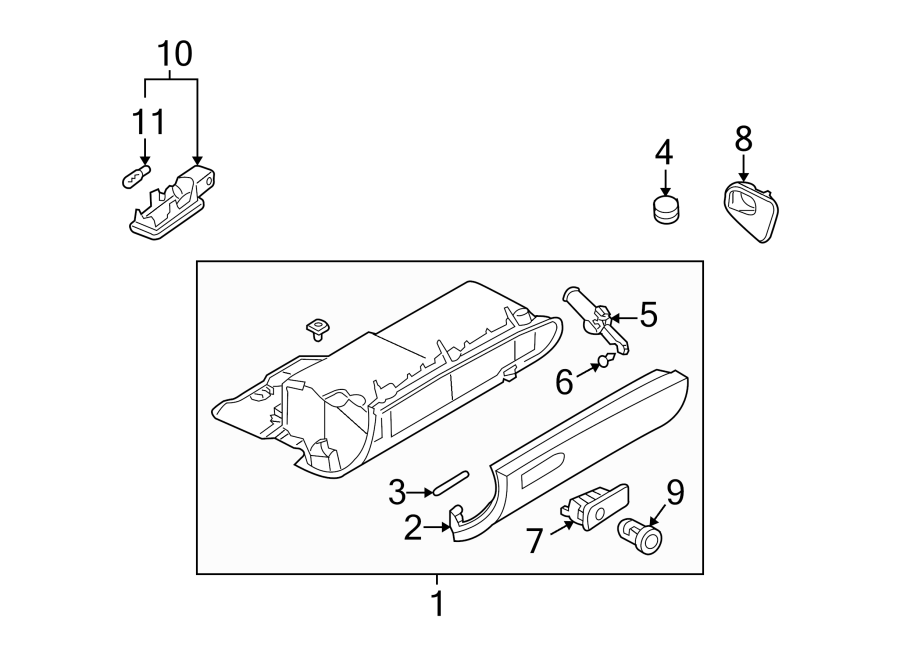 9INSTRUMENT PANEL. GLOVE BOX.https://images.simplepart.com/images/parts/motor/fullsize/1397430.png