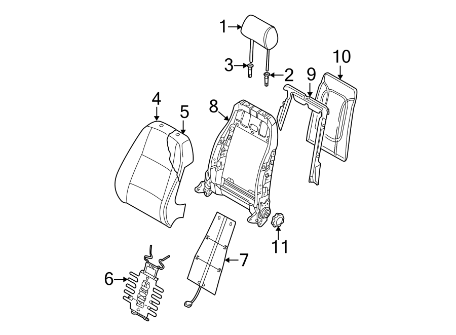 6SEATS & TRACKS. FRONT SEAT COMPONENTS.https://images.simplepart.com/images/parts/motor/fullsize/1397485.png