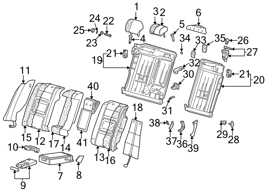 21SEATS & TRACKS. REAR SEAT COMPONENTS.https://images.simplepart.com/images/parts/motor/fullsize/1397500.png