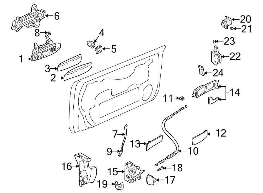 14FRONT DOOR. LOCK & HARDWARE.https://images.simplepart.com/images/parts/motor/fullsize/1397620.png