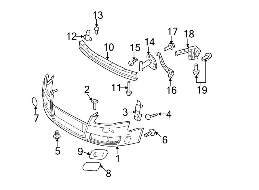 13FRONT BUMPER & GRILLE. BUMPER & COMPONENTS.https://images.simplepart.com/images/parts/motor/fullsize/1398008.png