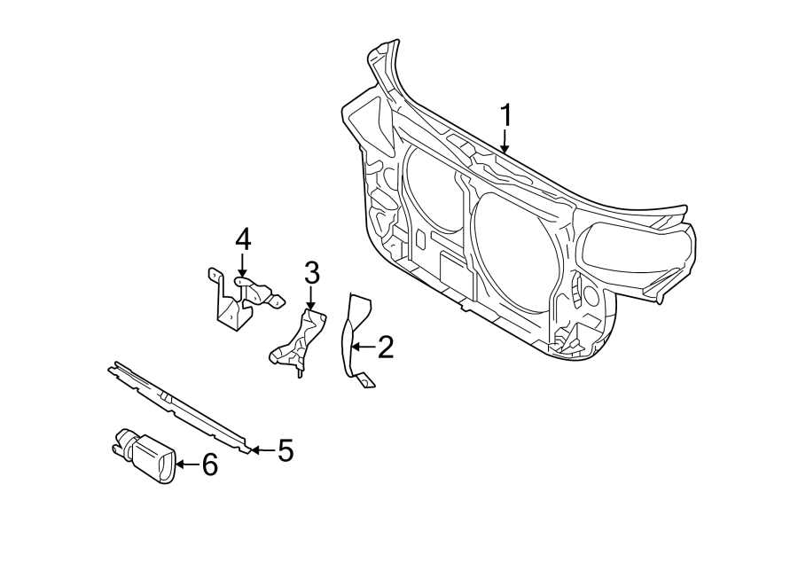 3RADIATOR SUPPORT.https://images.simplepart.com/images/parts/motor/fullsize/1398065.png