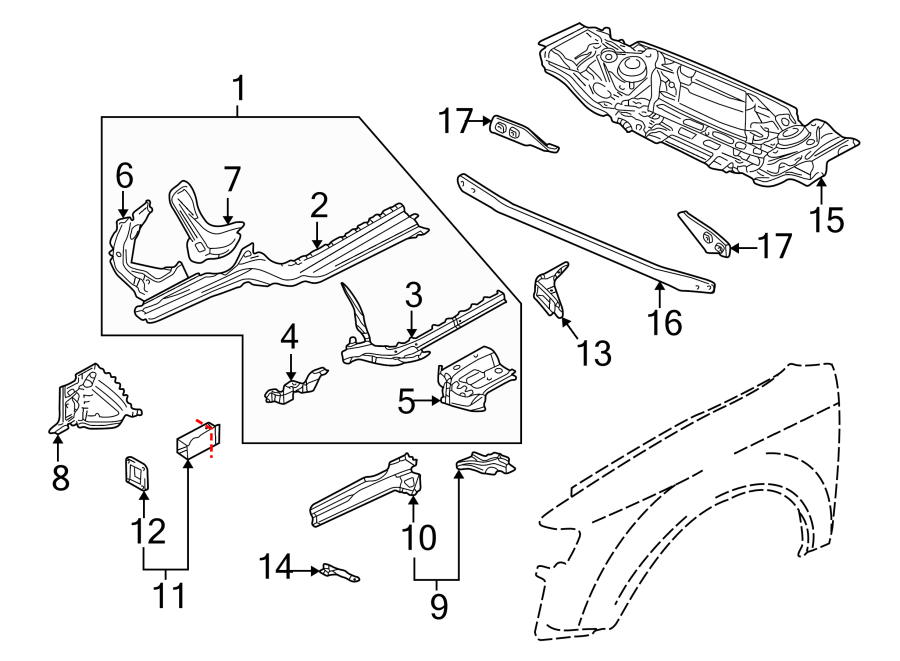 17FENDER. STRUCTURAL COMPONENTS & RAILS.https://images.simplepart.com/images/parts/motor/fullsize/1398195.png