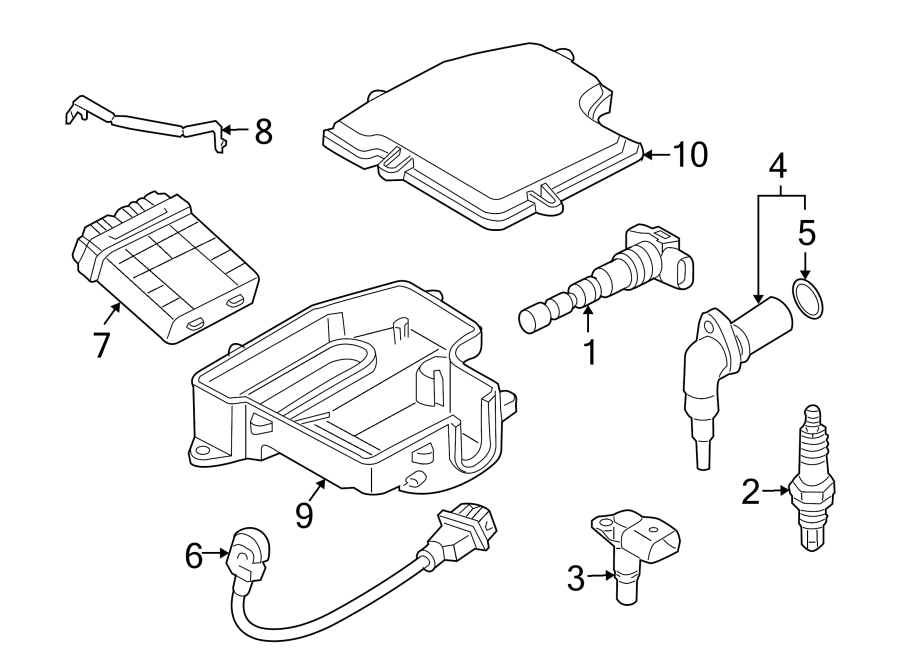 Diagram IGNITION SYSTEM. for your Audi SQ8  