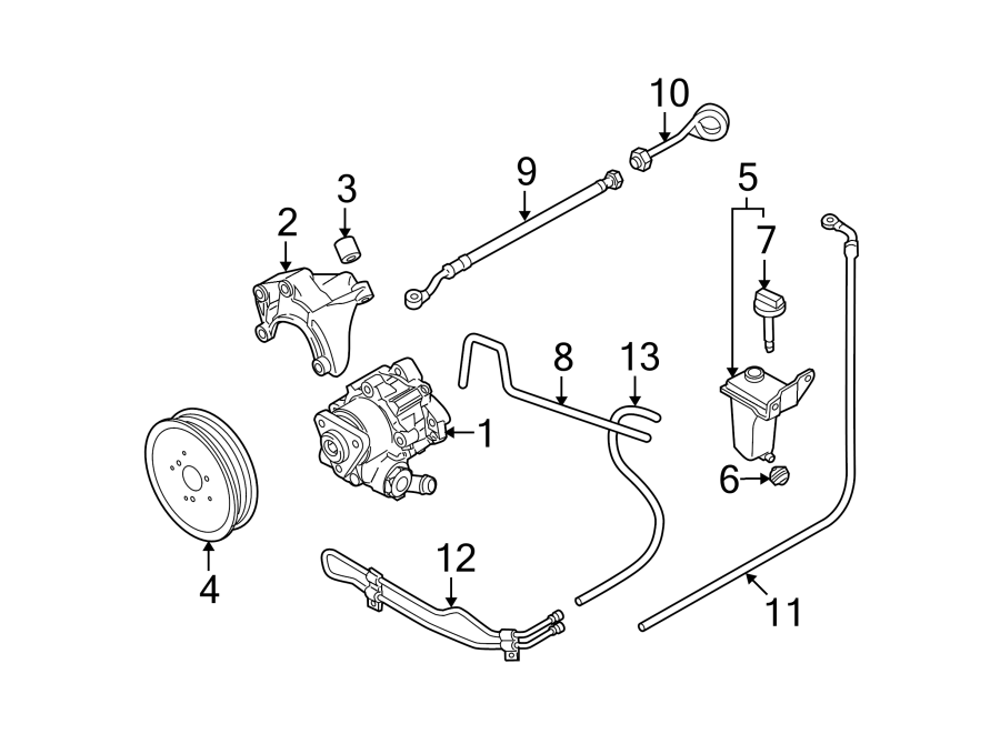 STEERING GEAR & LINKAGE. PUMP & HOSES.