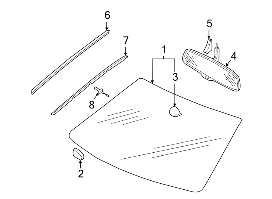 4WINDSHIELD. GLASS. REVEAL MOLDINGS.https://images.simplepart.com/images/parts/motor/fullsize/1398560.png