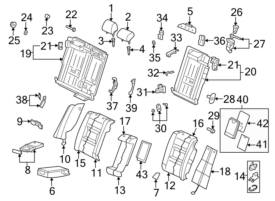 21SEATS & TRACKS. REAR SEAT COMPONENTS.https://images.simplepart.com/images/parts/motor/fullsize/1398675.png