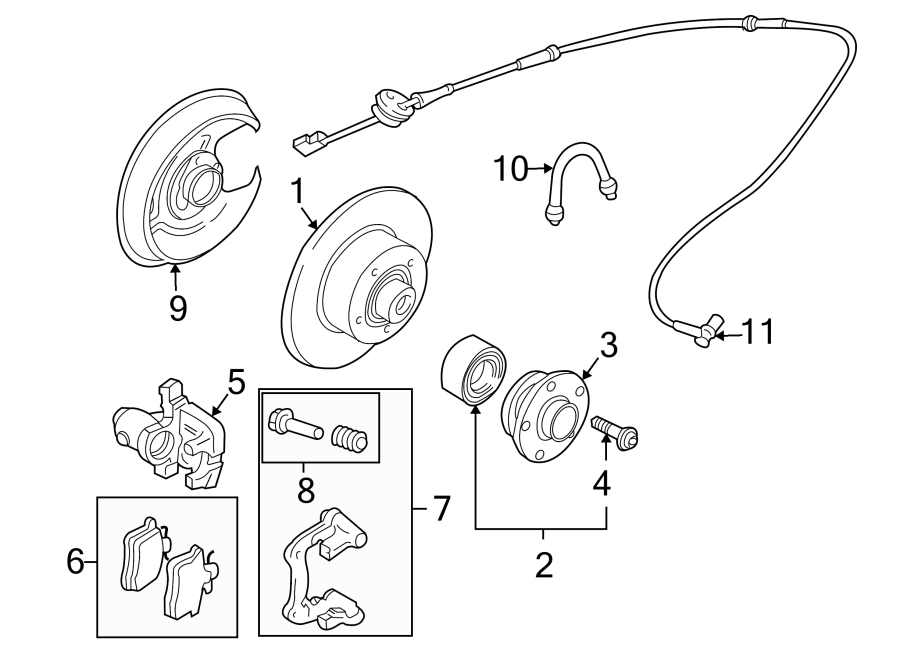 11REAR SUSPENSION. BRAKE COMPONENTS.https://images.simplepart.com/images/parts/motor/fullsize/1398905.png