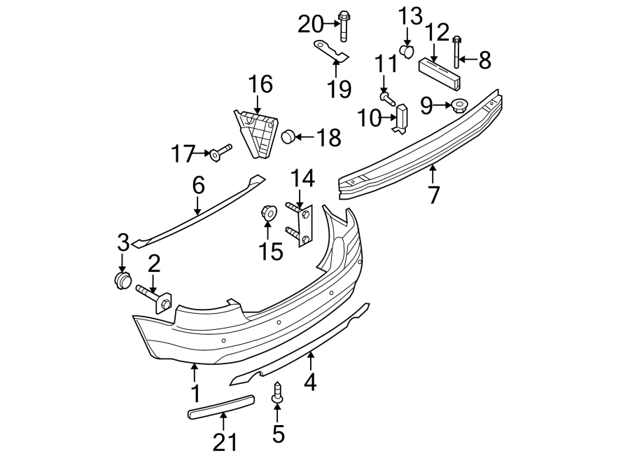 9REAR BUMPER. BUMPER & COMPONENTS.https://images.simplepart.com/images/parts/motor/fullsize/1398997.png