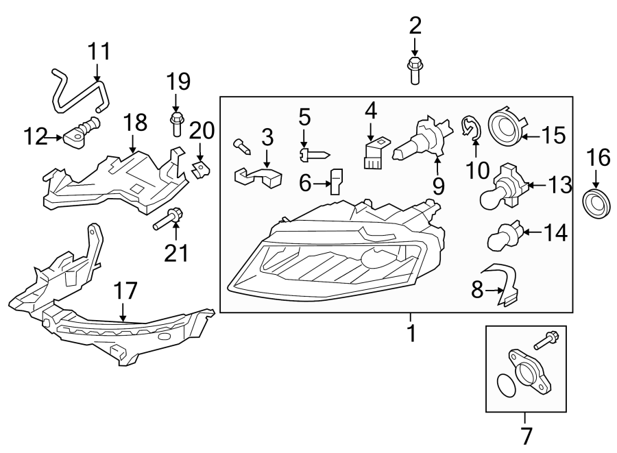 17FRONT LAMPS. HEADLAMP COMPONENTS.https://images.simplepart.com/images/parts/motor/fullsize/1399030.png